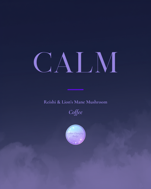 MoodWell CALM Color-Changing Mushroom Coffee - Blue to Lavender Shift