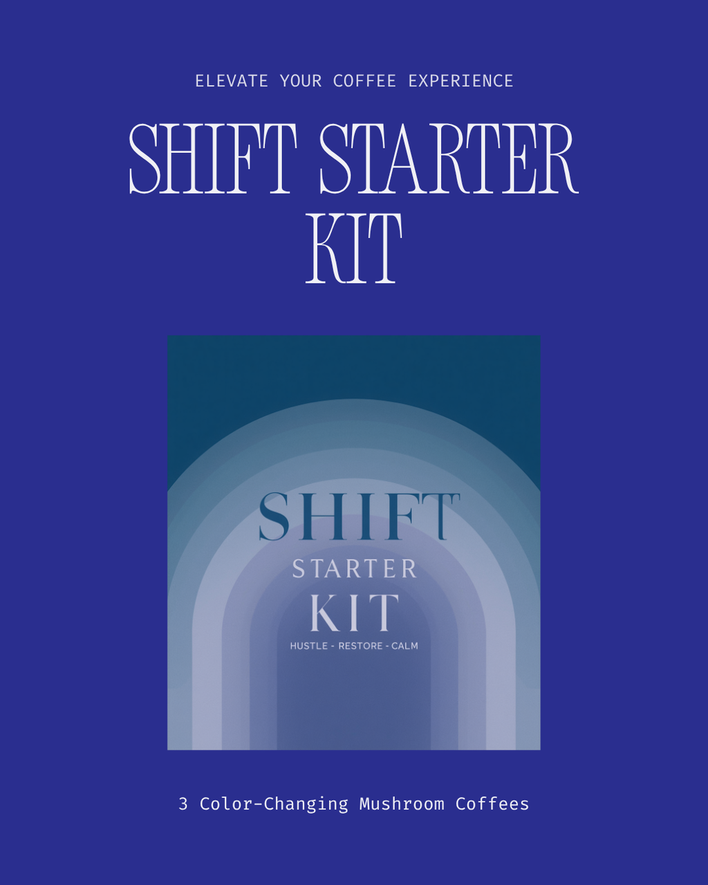 MoodWell Shift Starter Kit - All 3 Color-Changing Mushroom Coffees