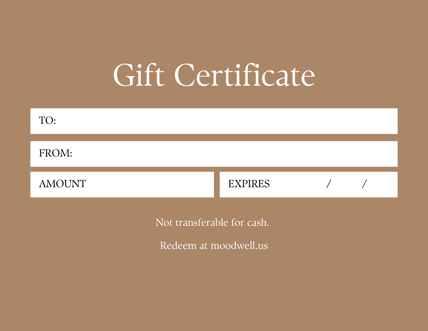 Moodwell Gift Card